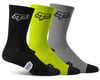 Related: Fox Racing 6" Ranger Socks (Black/Hi-Vis/Grey) (3-Pairs) (L/XL)